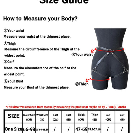Women Sexy PU Leather Leg Harness Belt Gothic Bdsm Bondage Leg Harness Punk Erotic Fetish Nightclub Clothing Accessories