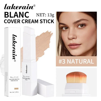 Three Models 2-in-1 Color-Changing Foundation Stick Multifunctional Foundation Liquid Lightweight Moisturizing Brightening