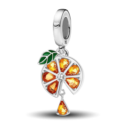 925 Sterling Silver Pink Cake Cherry Pineapple Strawberry Cherry Pendant Charm Ball Suitable for Bracelets DIY Women's Jewelry