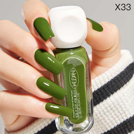 1PC 10ml Glass Bottle Water-Based Peel Off Nail Polish For Nails Colorful Chrome Varnish  Nail Art DIY Manicure No Need Lamp