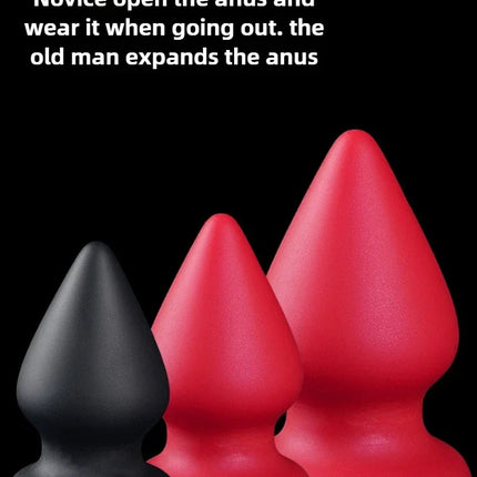 S-XXXL Huge Anal Plug Liquid Silicone Soft Conical Butt Plug Big Anal Dildos for Women Men G-spot /prostate Massage 18+ Sex Toys
