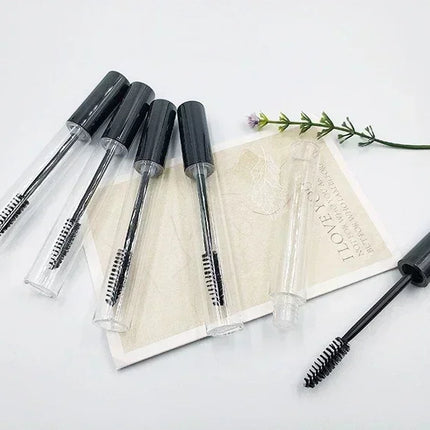 50pcs 10ml Empty Mascara Tube with Eyelash Wand Eyelash Cream Container Bottle with Funnels Transfer Pipettes Refillable Bottle