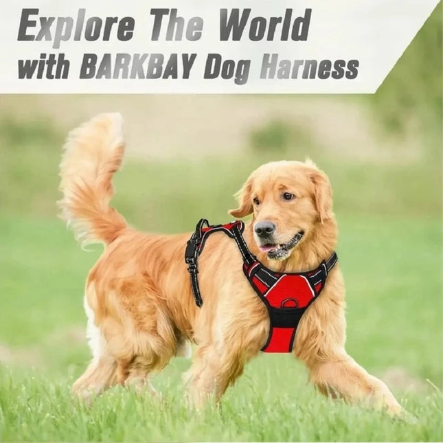 No Pull Dog Harness Large Dog Harnesses Heavy Duty Reflective Easy Control Handle for Large Dog Walking Medium Dogs Pet Supplies