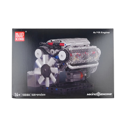 MOULD KING 10088 V8 Engine Model Building Kit 1:8 Scale MOC Car Engine Block Set STEM Toy for Adult Kid Collector’s Display Gif