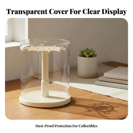 Surprise Box Figure Display 360-Degree case° Rotation Rotating Display Stand Soot-Clear of Proof Figure Display Case