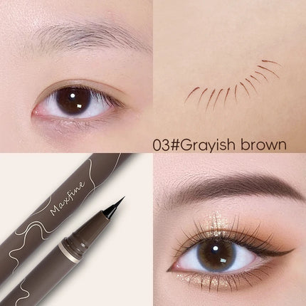 Smooth Very Fine Eyeliner Pen Longacting Quickdrying Waterproof Eyeliner Pen Suitable For Beginners Girls Holiday Gifts