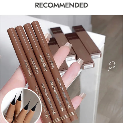 GEGE BEAR Precision Tip Fast Driving Quick Draw Liquid Eyeliner Pen Daily Use Waterproof Smudge Proof Long Last Eyeliner Pencil