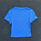 blue short sleeves / S