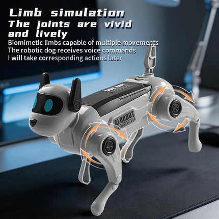 Kids' Electronic Toys AI Robot Smart Dog Talking Voice Controlled Children's Educational DIY Assembly Intelligent Fidgets Toys