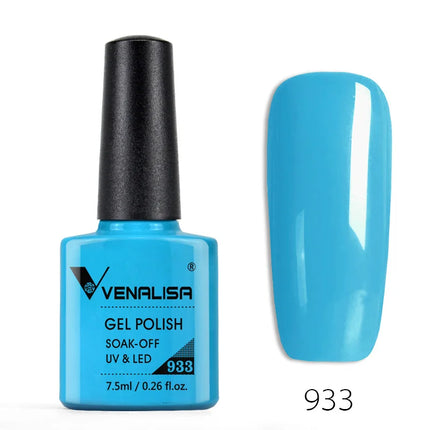 Venalisa Nail Gel Polish Semi Permanent Salon Quality TPO Free Glitter 7.5ml Soak off UV LED Nail Gel Varnish