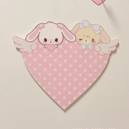 1Pc Cute Cartoon Bunny Felt Decoration Cork Board Wall Photo Message Board Wall Punch-free No Damage The Wall Room Decoration