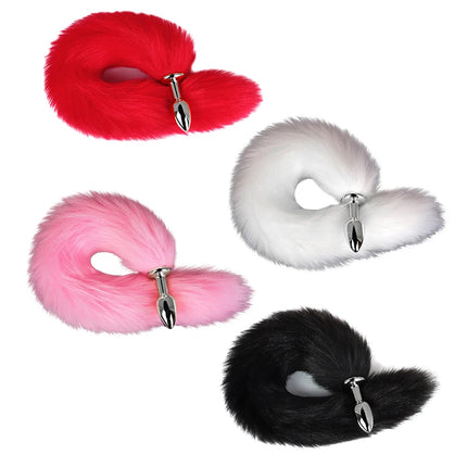 Anal Plug Metal Sexy Foxtail Anal Plug Role-play Sex Toy Male And Female Anal Plug Adult Game