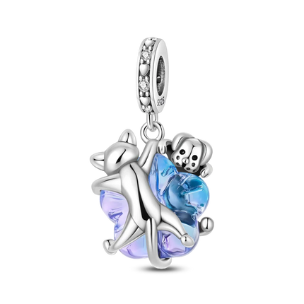 Original 925 Sterling Silver Charms Beads Cute Mushroom Unicorn Love Wings Pearl Charm for Bracelet Pendant Woman Girl Jewelry