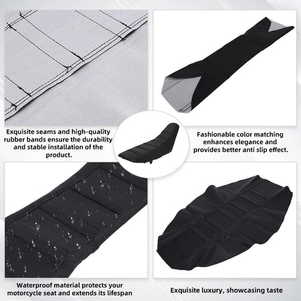 Motorcycle Accessories Universal Gripper Soft Seat Cover Waterproof For KTM HONDA Dirt Bike Off-Road Electric Bike E-bike