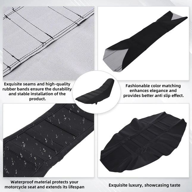 Motorcycle Accessories Universal Gripper Soft Seat Cover Waterproof For KTM HONDA Dirt Bike Off-Road Electric Bike E-bike