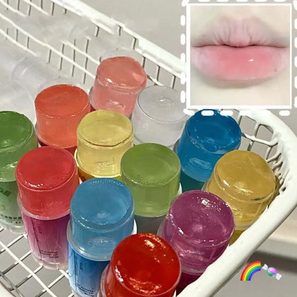 Moisturizing Lip Balm Natural Plant Hydrating Soothing Anti Dryness Anti Crack Multi Fruity Jelly Fresh Daily Lip Care