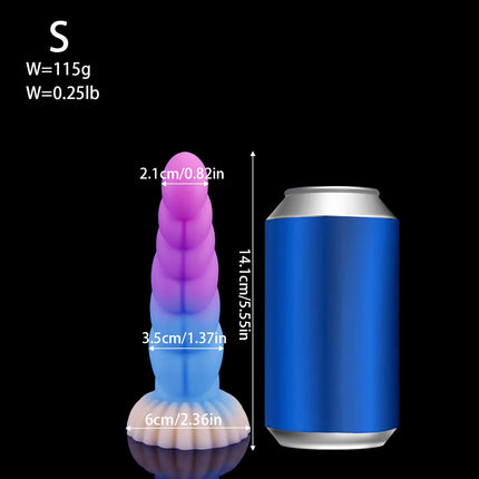 Silicone Soft Anal Toys Transparent Luminous Butt Plug 3 Size Adult Toys Tapon Anal Plug Braided Dilatador Anal Dildo Buttplug