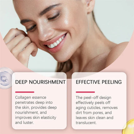 Collagen Overnight Wrapping Peel Off Facial Mask Collagen Night Deeply Hydrates Night Mask Cream Moisturize Jelly Cream