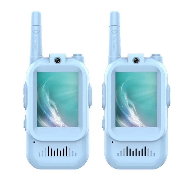 Video Walkie Talkies for Kids 2 Pack Rechargeable Toddler Toys for Indoor Camping Travel Birthday Gfits for Kids Ages 3-12