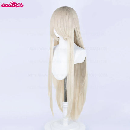 High Quality Anime 100Cm Long Staight Cosplay Wig Black White Red Pink Brown Gold Blue Blonde Purple Heat Resistant Hair Wigs