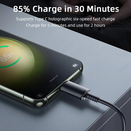 5A PD 45W USB Type C Super Fast Charging Cable For Samsung Galaxy S22 S23 S24 S25 Ultra FE Note 20 A14 A15 A33 A34 A53 A54 A55