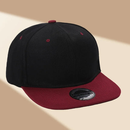 Custom Hat Unisex Hip hop Flat Trucker Hats Women Men Dance Caps Solid Color Adjustable Flat Bill Adult Snapback Hat with Logo