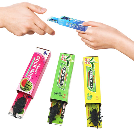 Cockroach gum startles April Fool's Day pranks, pranks, pranks, toys with random colors