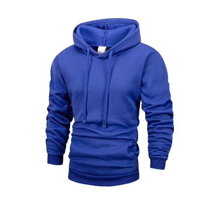 Men's Fleece Pullover Hoodies Unisex Autumn Winter Hooded Sweatshirt Outerwear Fashion Casual Hoodie for Men Male Clothing Coat