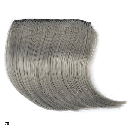 Zolin Small Hair Bangs Extension Invisible Clip In Hair Gray Pink Red Colorful Colors Synthetic Fringe For Cosplay Accessories