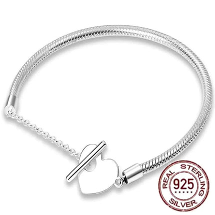 NEW 100% S925 pure silver Spider Man snake bone bracelet, suitable for original DlY bracelet, women's fashionable jewelry gift
