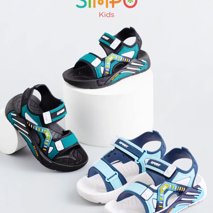 One Pairs of Summer Kids' Sandals Unisex Soft Bottom Casual Beach Shoes for Primary School Students