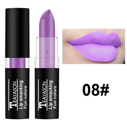 Vampire Cosplay Matte Lipstick Moisturizing Long Lasting Waterproof Non Fade Black White Colorful Lip Gloss
