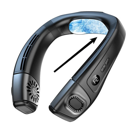2026 New Neck Air Conditioner Portable Neck Fan Rechargeable Semiconductor Cooling Bladeless Fan Outdoor  Fan Wearable Cooler