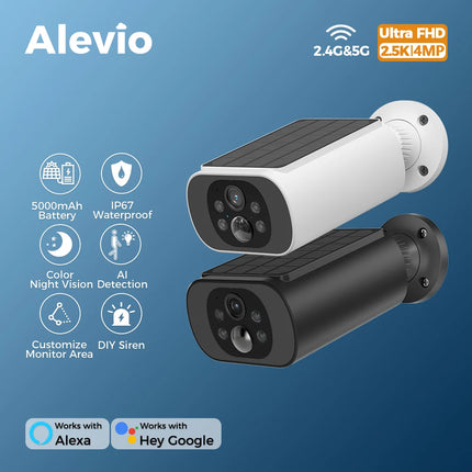 Solar Camera WIFI Outdoor Wireless Security Cam 2.5K Ultra Standby Time PIR Smart Light Color Night Vision AI Detect Battery Cam
