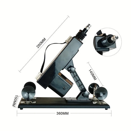 FREDORCH Sex Machine for Woman Adjustable Masturbating Pumping with 3XLR Accessories Sex Gun Love Machine for Men Adult Toys