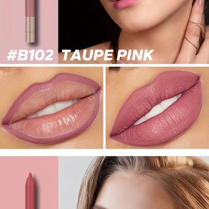 BEAUTY GLAZED 10 Color Nude Lip Liner Natural Long-Lasting Waterproof Matte Effect  Easy-To-Color and Non-Smudge Lip Liner