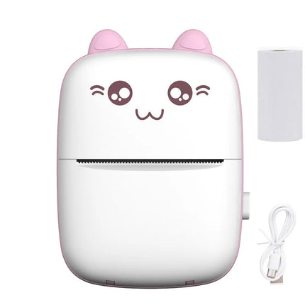 Bluetooth Mini Thermal Printer Portable HD Wireless Printing Mobile Phone Photo Title Note Student Error Label Printer Gift