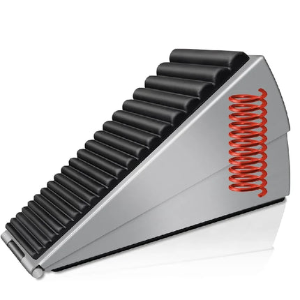 Spring Loaded Heavy Duty Door Stopper - Anti-Collision Door Plug, Windproof Door Wedge and Rubber Door Stop for Home Use