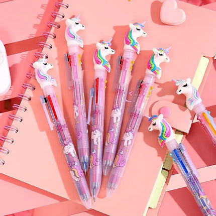【6 COLORS IN 1】 Switch between 6 vibrant gel ink colors with ONE pen! Perfect for notes, art, or signatures.