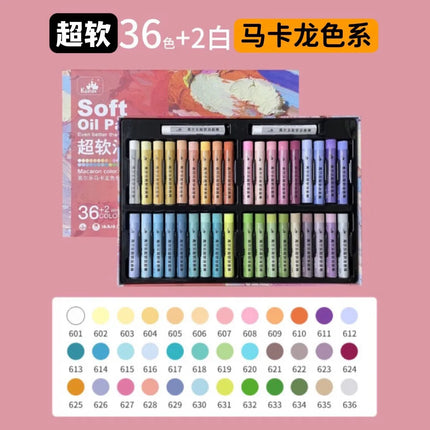 24/48 Super Soft Oil Pastels for Art Painting, Drawing, Blending, Oil Crayons Art Supplies for Artists, Beginners, Students