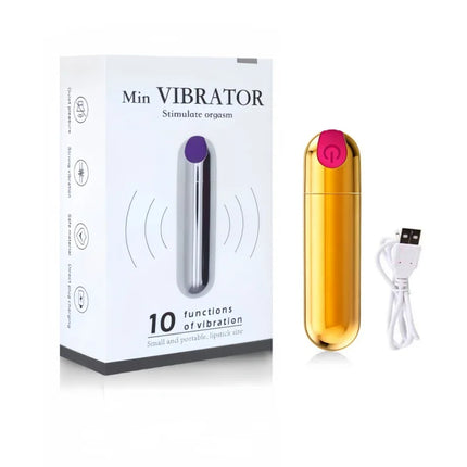 USB Charge 10-Speed  Mini Bullet Vibrator Clitoris Stimulator G Spot Vagina Massage Adult Sex Toys for Women Gay Female Masturba