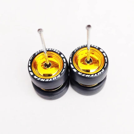 1/64 Mini Car Wheels 11mm Tires Tyres 1:64 Model Cars Rims Mirror Disc Claw Shape For Hot Wheel/Matchbox/Domeka