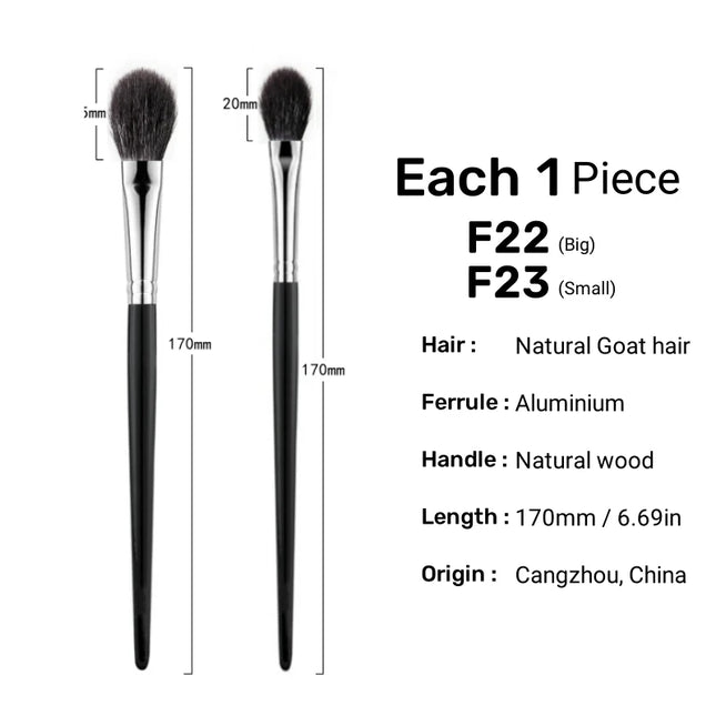 New Highlighter Makeup Brush Natural Goat Hair Beauty Cosmetics Tools