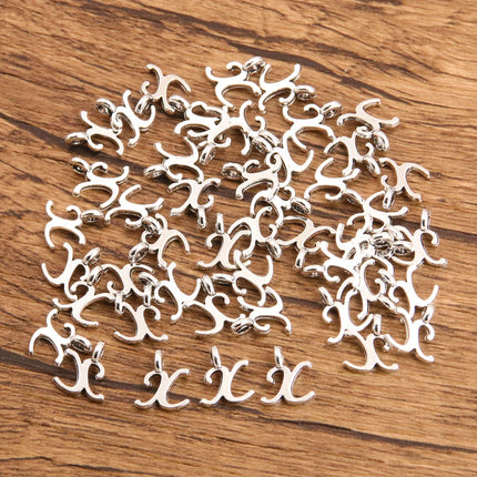 26Pcs Mix Size Picture Color Metal Zinc Alloy English Letter A-Z Charms Fit Jewelry Pendant DIY Necklaces Bracelets Bags Makings