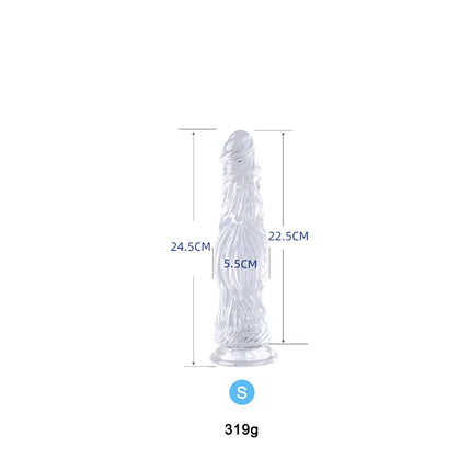 24-30CM Crystal Dildo Butt Plug Soft Suction Cup Simulation Dildos Pagoda Huge Animal Ass Massager Plug Dilator Women Sex Toys