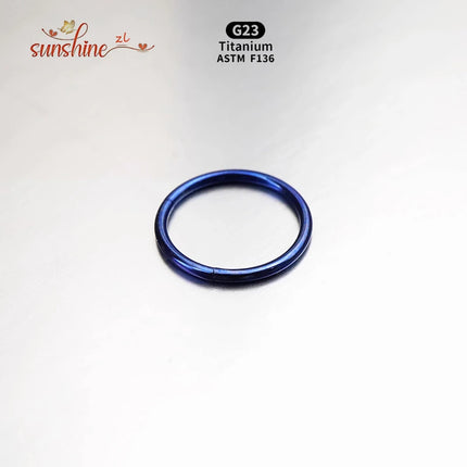 5PCS G23 Titanium Nose Piercing Implant Grade 12G 14G 16G 18G 20G Clicker Diaphragm Tragus Piercing Sexy Body Jewelry Wholesale