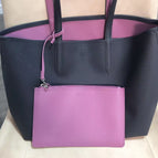 Black with purple