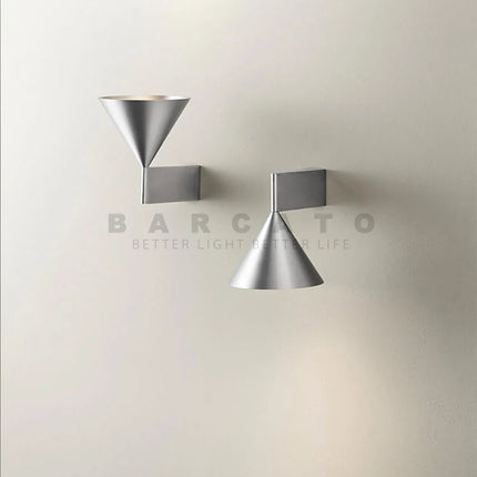 Interior Wall Lights Home Decorations Cone Small 7W LED Wall Lamp Geometry Wall Mirrors Lighting Lamps Living Room Light Fixture