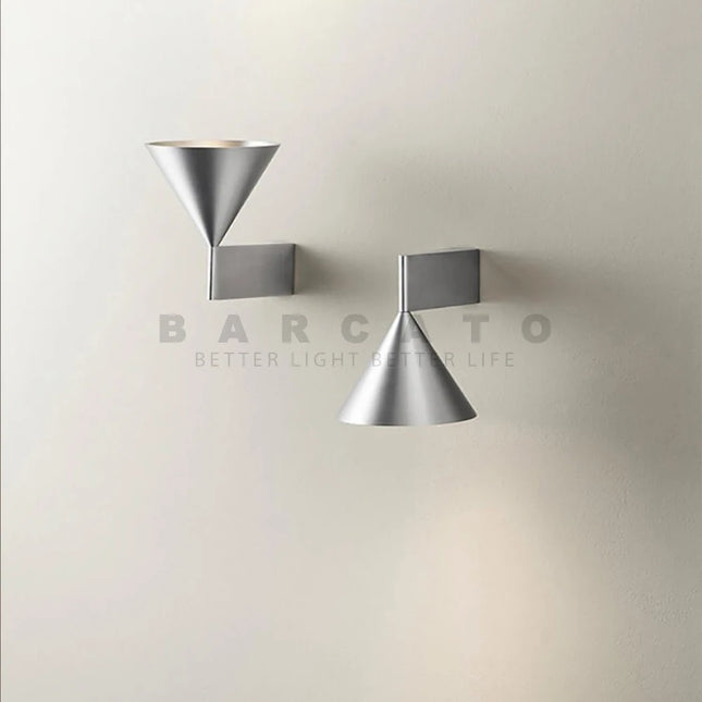Interior Wall Lights Home Decorations Cone Small 7W LED Wall Lamp Geometry Wall Mirrors Lighting Lamps Living Room Light Fixture