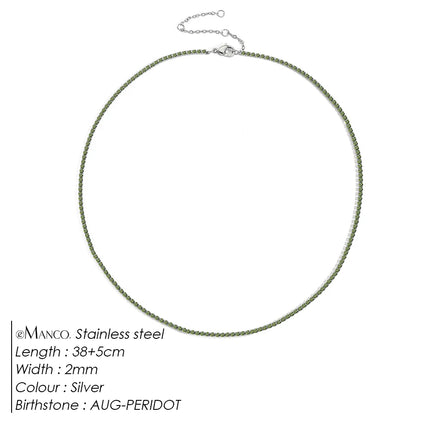EManco Fashion Crystal High Quality Stainless Steel Gold Plated Necklace Ladies Charming Accessories Gifts Wholesale